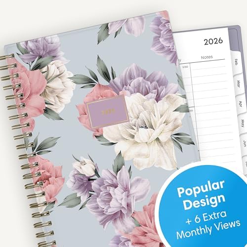 Blue Sky 2026 Weekly & Monthly Planner Calendar, 5"x8", Tula