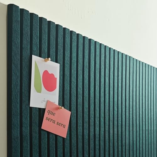 48" x 36" Large Felt Bulletin Board 1/2" Thick, Forest Green