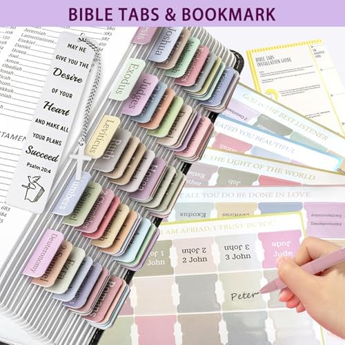 SHINYHARBOR Bible Study Journaling Kit for Women, Purple