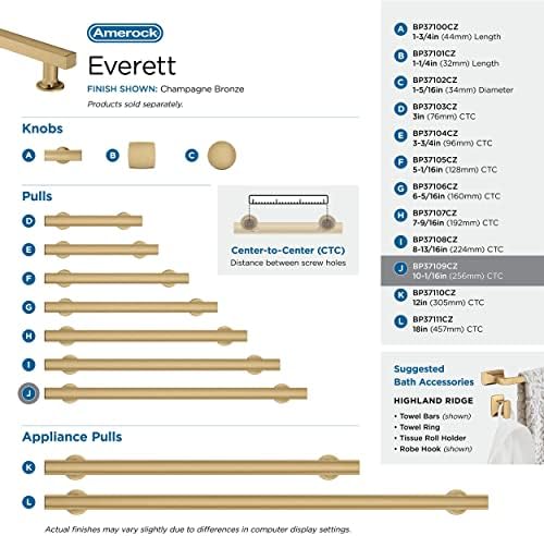 Amerock 10-1/16" Everett Champagne Bronze Drawer Pull