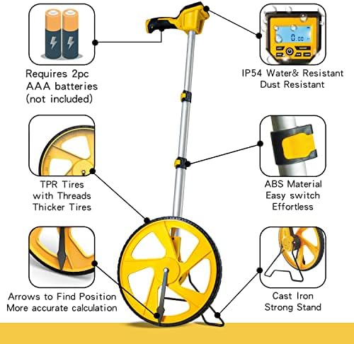 Zozen Measuring Wheel Digital Display,Telescopic Handle, High Precision