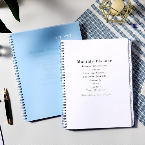 2026-2031 Monthly Planner/Calendar - 5 Year Planner