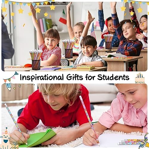 Happy Birthday Pencils Wooden Pencil Birthday Party Pencil with Top ErasersBirthday Party Supplies Favors, 6 Style(24)