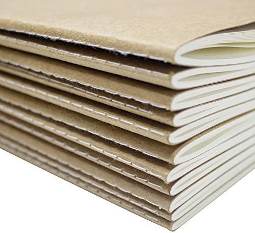 zmybcpack 12 Pack A5 Dot Grid Paper Notebook, Kraft Dot Journal Notebook