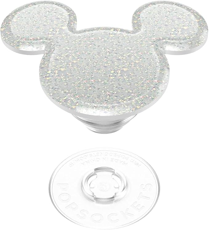 PopSockets Adhesive Phone Grip, Holder- Mickey White | Secure Comfortable Hold, Anti-Drop, Kickstand, Disney, Mickey Mouse, Minnie, Girly, Women