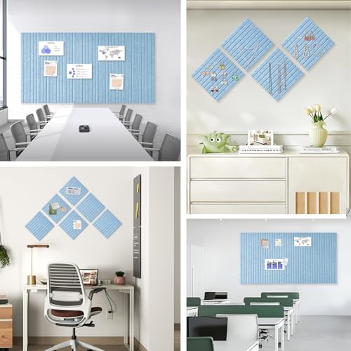 Large Felt Bulletin Board 48" x 24", Light Blue