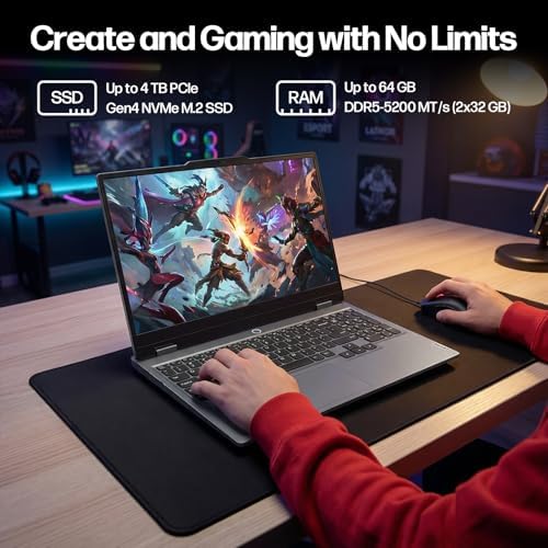 Lenovo LOQ Gaming Laptop, 15.6’’ FHD 144HZ Display, AMD Ryzen 7 250, NVIDIA GeForce RTX 5060, 32GB DDR5 RAM 1TB SSD, Backlit KB, WiFi 6, Win 11 Pro Bundled with Accessory