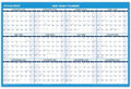 AT-A-GLANCE 2026 Erasable Calendar, Dry Erase Wall Planner, 36" x 24", Large, Yearly, Horizontal/Vertical, Seasons in Bloom (PM200P2826)