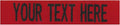Custom Uniform Name Tapes Solid Colors. Red Fabric, 5 Inch Sew on