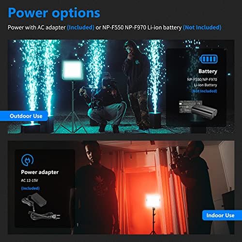 NEEWER 660 PRO RGB LED Video Light with App Control/Barn Door/U Bracket