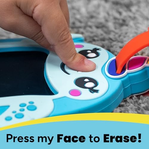 Boogie Board Sketch Pals Blitz the Football 4” LCD Writing Tablet for Kids – Reusable Mess-Free Drawing Pad with Tethered Stylus – Sensory Silicone Clip-On Travel Doodle Board Toy – Ages 3+