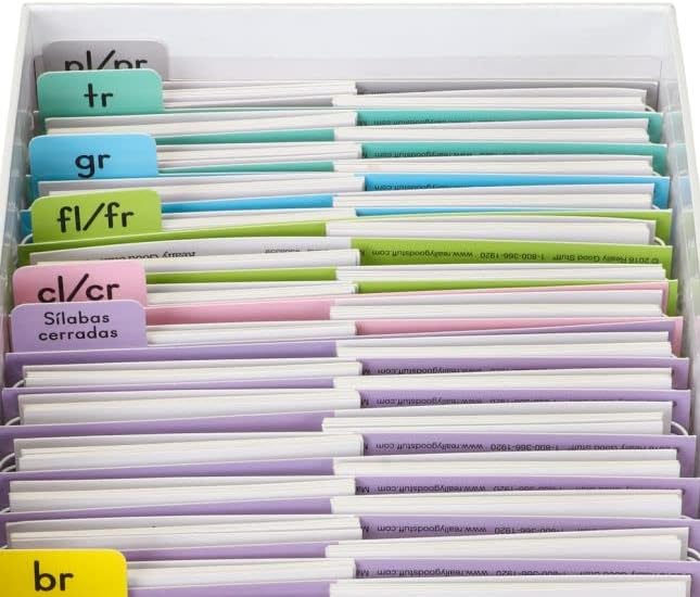 Really Good Stuff Spanish Advanced Syllable Flip Books - Set of 30