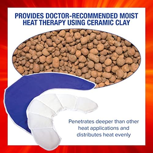 Thermi Paq Microwave Heating Pad for Neck and Shoulders Reusable Heated Neck Wrap for Neck Pain and Shoulder Pain