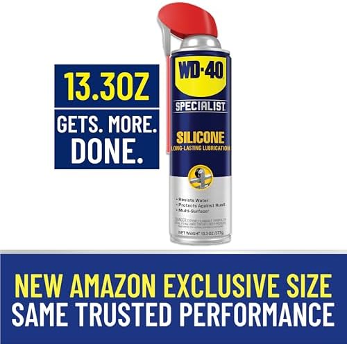 WD-40 Specialist Silicone Lubricant, New Bigger Can, 13.3 OZ [1-Pack]