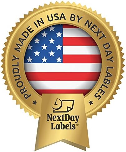 NextDayLabels 8-1/2 x 11 Neon Color High Light Fluorescent Labels for Laser & Inkjet Printer (RED Fluorescent, 1.5" Round - 30 Per Page | 750 Labels)