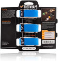 Gruv Gear Fret Wrap & Guitar Mute, Fretwrap for Acoustic, Electric & Bass | String Dampener Recording, Tapping & Practice Accessory (3 Pack, Large Blue, Fits 6 String Bass, 8 String Guitar)
