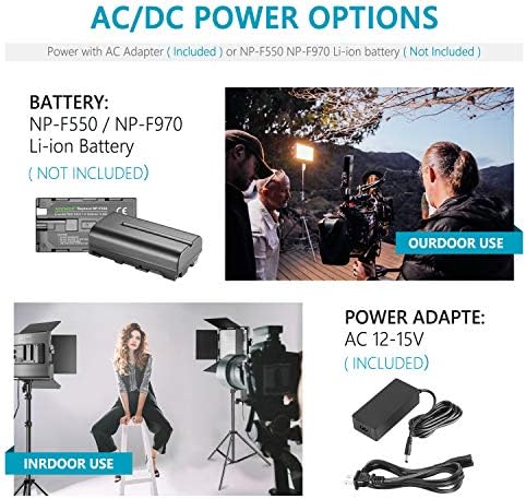 NEEWER Professional Metal Bi-Color LED Video Light for Studio, YouTube