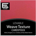 LOVABLE—12x12 Textured Cardstock | 80lb Textured Pink Scrapbook Paper | Premium Cardstock for Cricut Cutting | 25 Sheets