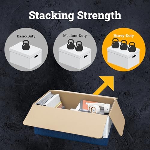 Bankers Box 12-Pack String & Button Heavy-Duty File Box, Legal, FastFold
