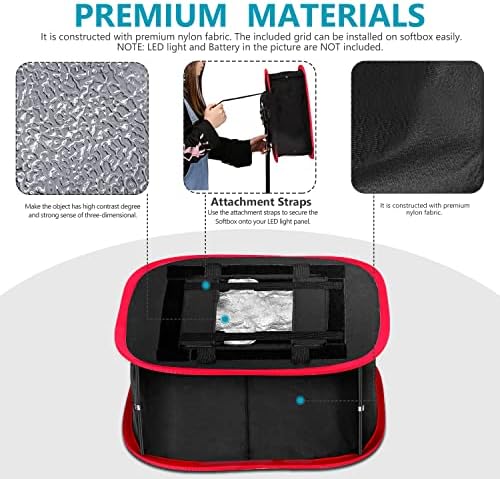 NEEWER Foldable Softbox Light Box with Strap Clip, Grill and Carry Bag