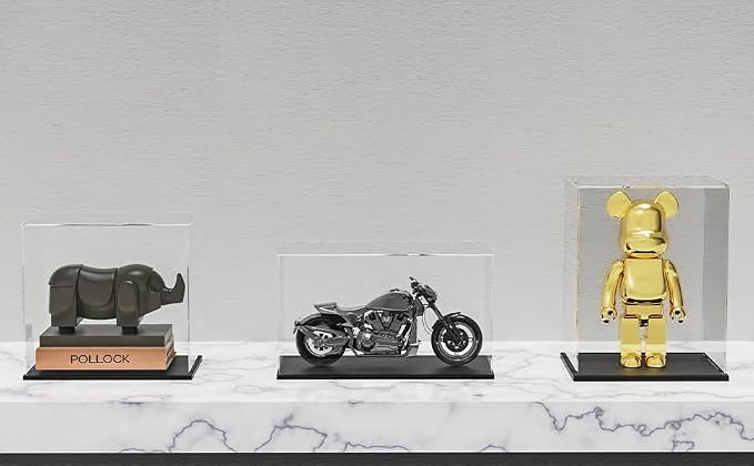 Acrylic Display Case for Collectibles,Acrylic Boxes for Display,Countertop Box Cube Organizer Stand Riser Dustproof Protection Showcase for Action Figure Doll Model Memorabilia(6x6x9.8 inch)