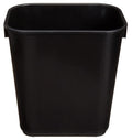 Amazon Basics Small Rectangular Commercial Office Wastebasket, Easy to Clean,11.4"L x 8"W x 12"H, 3 Gallon, Black, 6-Pack