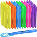 KIZZYEA 168 Pack Highlighters in 6 Assorted Colors, Chisel Tip Dry-Quickly Highlighters Bulk, No Bleed Highlighter Markers for Adult Kids, Office Classroom Must Have, School Supplies for Teachers