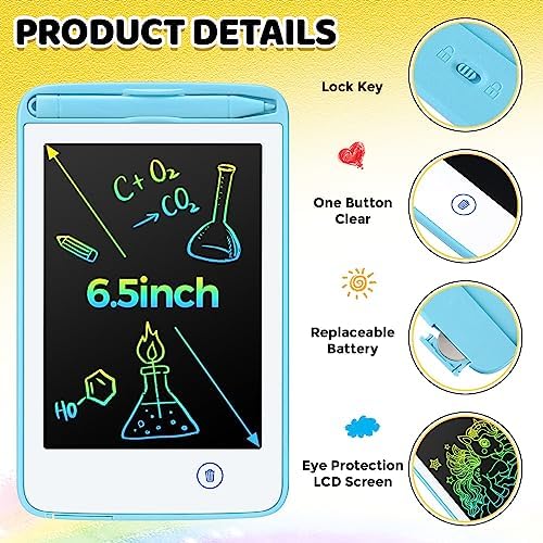 Zhehao 12 Pcs LCD Writing Tablet for Kid 6.5'' Doodle Board Drawing Tablet