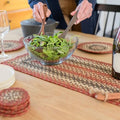 Homespice Chester Jute Braided Table Runner for Cabin Decor, Rect 11x36