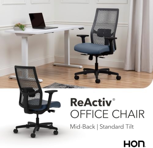 HON Ignition 2.0 ReActiv Ergonomic Office Chair, Lumbar Support, Ocean