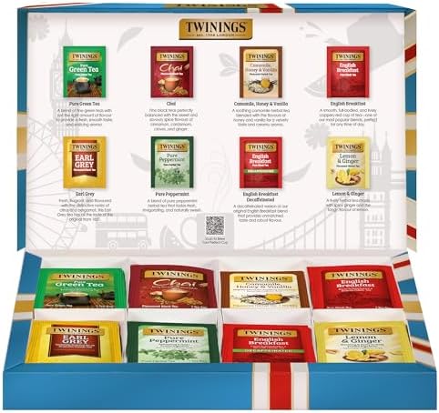 Twinings Classic Tea Collection Gift Box, 48 Tea Bags (1 Pack)