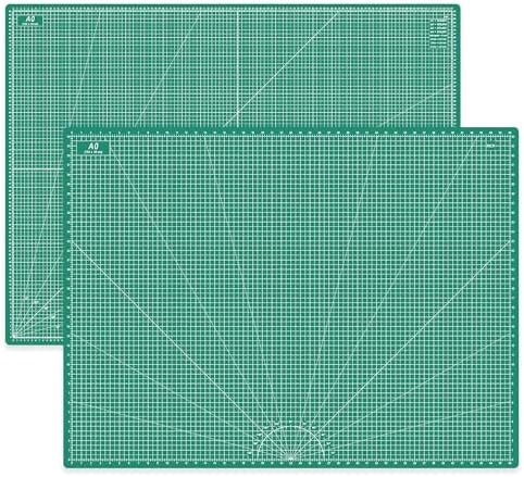 Headley Tools Thickened 36 x 48 Inch Self Healing Sewing Cutting Mat, A0 Rotary Cutting Sewing Mat for Crafts, Double Sided 5-Ply Table Cutting Board for Fabric Quilting Leather Hobby, Green