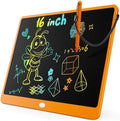 KOKODI LCD Writing Tablet, 16 Inch Colorful Toddler Doodle Board Drawing Tablet, Erasable Reusable Electronic Drawing Pads, Educational and Learning Toy for 3-6 Years Old Boy and Girls(Orange)