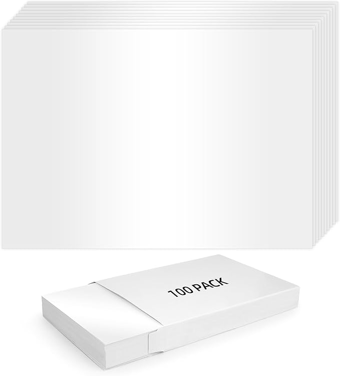 100 Pack White Shimmer Cardstock 5x7 Thick Pearl White Card Stock Paper 300 GSM 100 lb for Printing,Invitations, Wedding,Thank You Card,Photo Paper