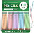 Taja 150 Pack Wood-Cased #2 HB Pencils, Bulk Pack Pre-Sharpened, Macaron