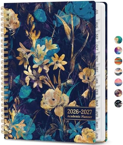 Planner 2026-2027, Weekly & Monthly Academic Calendar, Jul 2026 – Jun 2027