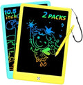 BUKEBU LCD Writing Tablet Doodle Board, Colorful Drawing Pad, Electronic Drawing Tablet, Drawing Pads,Travel Gifts for Kids Ages 3 4 5 6 7 8 Year Old Girls Boys (10.5 inch, Blue&Yellow)