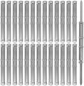 Happyyami 50pcs Metal File Folder Fastener Bases with Self Adhesive Prongs, Silver Office Clips for Document Storage and Presentations, Versatile and Sleek Design to Tightly Hold Papers