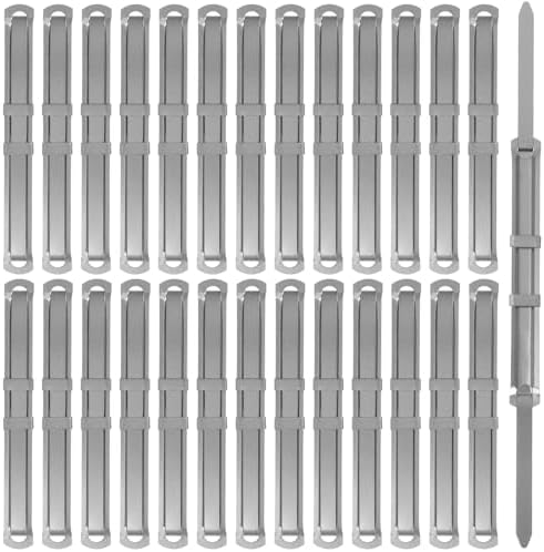 Happyyami 50pcs Metal File Folder Fastener Bases with Self Adhesive Prongs, Silver Office Clips for Document Storage and Presentations, Versatile and Sleek Design to Tightly Hold Papers