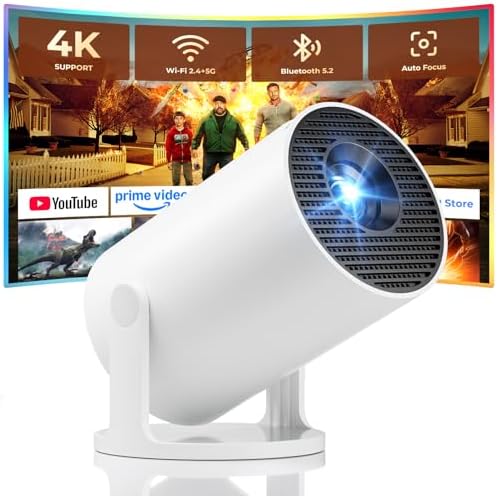 Mini Projector, Portable Projector with Wifi and Bluetooth, Built in Apps