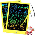 BUKEBU LCD Writing Tablet Doodle Board, Colorful Drawing Pad, Electronic Drawing Tablet, Drawing Pads,Travel Gifts for Kids Ages 3 4 5 6 7 8 Year Old Girls Boys (10.5 inch, Yellow+Yellow)