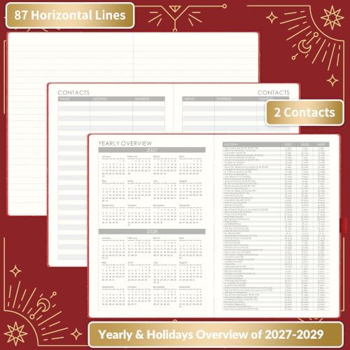 2027 Planner - 2027 Weekly Monthly Planner, 5.75" x 8.25"