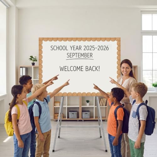 Zonon 65.6 Feet Rattan Bulletin Board Border Trim Farmhouse Classroom Decor