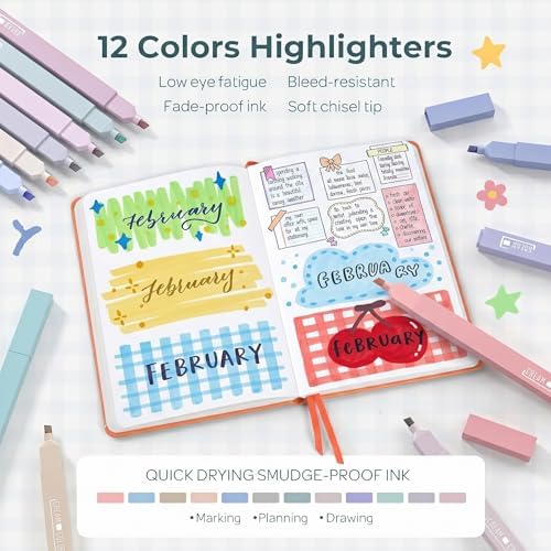 Nicpro Aesthetic School Supplies Stationary Set with Pen Case, 39 PCS Green | Back to Schoo Supplies, Pen Case with 12 Highlighter, 5 Gel Pen, 6 Mechanical Pencil, Essentials for College, Nursing Student