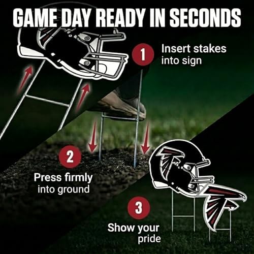 NFL Logo & Helmet 2 Pack Yard Sign Set
