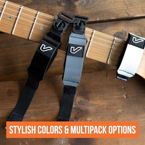Gruv Gear Fret Wrap & Guitar Mute Pro, Fretwrap for Acoustic, Electric & Bass | String Dampener Recording, Tapping & Practice Accessory (1 Pack, Small Grey, Fits 4 String Bass, 6 String Guitar)
