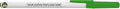 DISCOUNT PROMOS Custom Value Stick Pens Set of 50, Personalized Bulk Pack - Blue Ink, Great for Office, School, Business, Tradeshows, Events - Green Cap