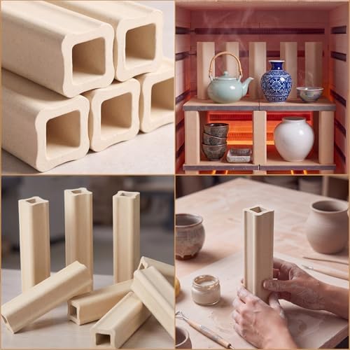 Nuanchu 4 Pack Kiln Post High Alumina Kiln Posts, 4 x 1 Inch