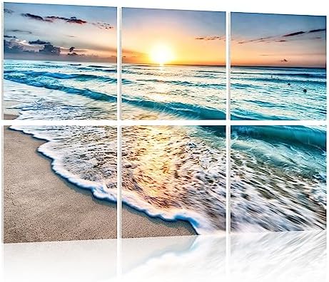 Acoustic Panels Beach Art, Sound Proofing Wall Panels, Noise Absorbing