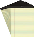 Staples Legal Pads, 8.5x11.75 Inch, Wide Ruled, Yellow, 12-Pack